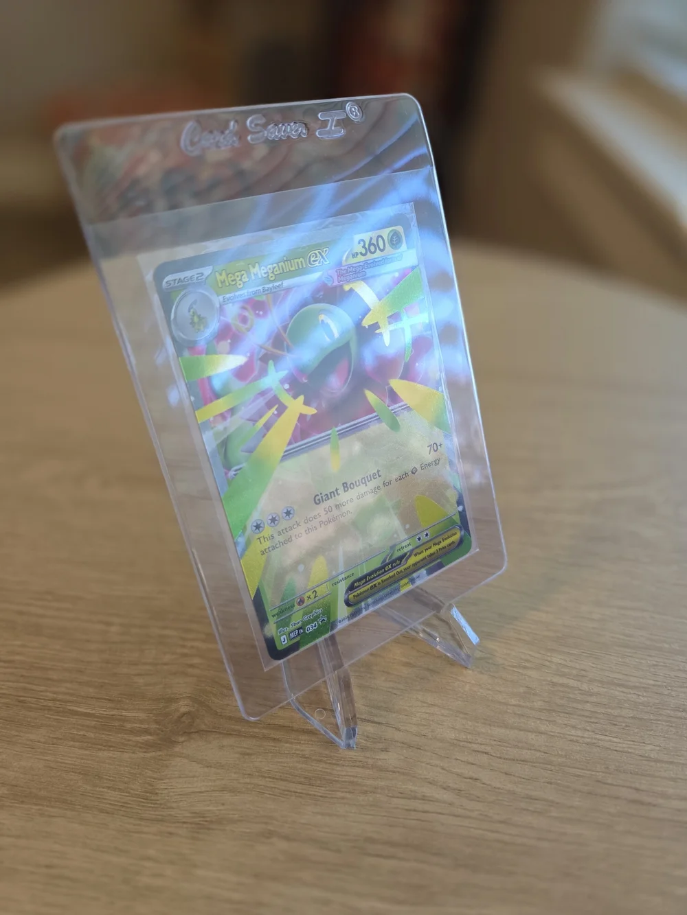 Mega Meganium ex Pokemon Card - Mega Evolution Promo Card #014 Trading Card
